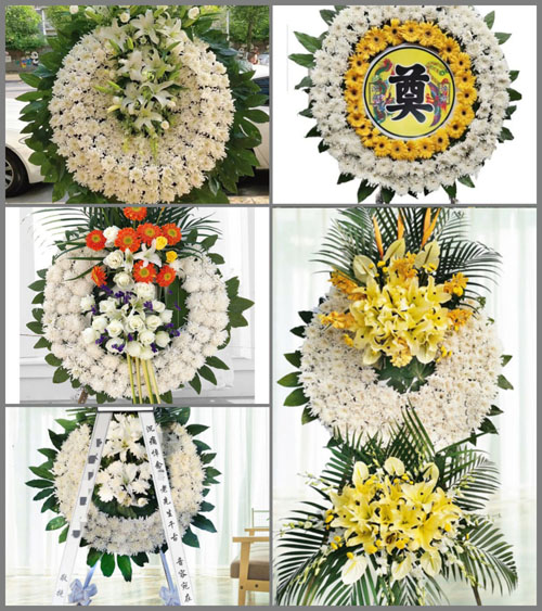 湖南永州祁阳县文富市镇官山坪村花圈速递